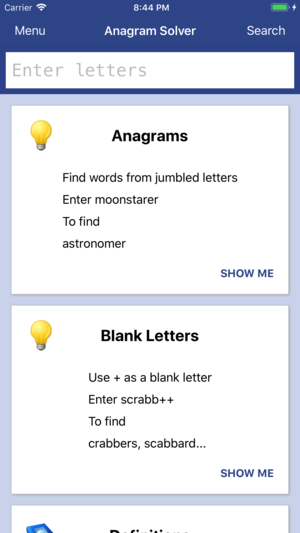 iOS Anagram Solver Tips